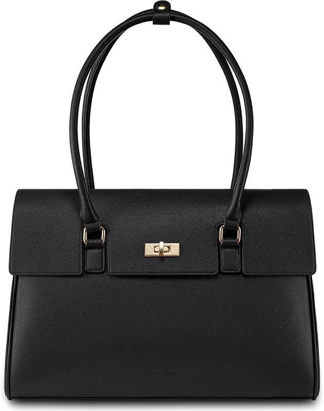 lot 22136 image: LOVEVOOK Laptop Bag for Women Work Tote Messenger Bag Waterproof Business Office Professional Handbag Shoulder Bag