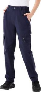 lot 26820 image: Rdruko Womens Hiking Cargo Pants Water-Resistant Quick Dry UPF 50 Travel Camping Work Pants Zipper Pockets SIZE L