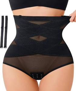 lot 26898 image: REYEOGO Tummy Control Shapewear for Women - Faja Body Shaper High Waist Butt Lifting Shapewear Panties Size Large