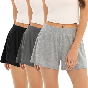 lot 26916 image: 3-Pack Pajama Shorts for Women, Lightweight Sleepwear & Lounge Shorts SIZE M