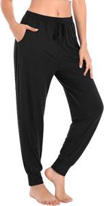 lot 26929 image: Envlon Womens Yoga Pants Loose Lightweight Workout Sweatpants Drawstring Comfy Joggers Casual Lounge Pants with Pockets SIZE L