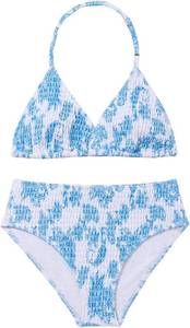 lot 26947 image: RoseSeek Girls Tie Dye Smocked 2 Piece Swimwear Sets Backless Halter Bikini Cute Brief Bathing Suit SIZE 10 YEARS