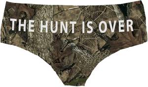 lot 26986 image: Southern Sisters Wedding Bridal Panty The Hunt Is Over On Camouflage for Her Size Unknown