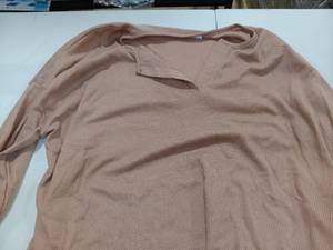 lot 27020 image: Ekouaer Pajama Set for Women Waffle Knit Lounge Sets Long Sleeve Top Sleepwear Matching Loungewear Size 2XL