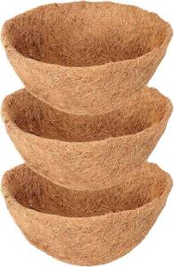 lot 27036 image: Legigo 3 Pack 18 Inch Hanging Basket Coco Liners Replacement, 100% Natural Round Coconut Coco Fiber Planter Basket Liners for Hanging Basket FlowersVegetables
