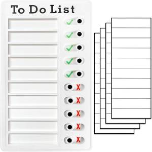 lot 27042 image: Chore Chart To Do List Adhd Tools for Kids and Adults Sliding Morning Routine Chart for Kids Detachable RV Checklist Board Reusable My Chores Checklist Task Board