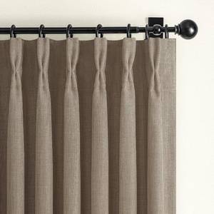 lot 27068 image: Linen Blackout Extra Short Kitchen Curtains 45 Inch Length, Memory Trained Pinch Pleated Thermal Small Cafe Curtain Double Layer Soundproof Light Blocking Mini Decorative Windows Drapes 2 Panels Set
