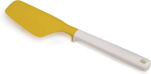 lot 27080 image: Joseph Joseph Silicone Elevate Egg Spatula with Integrated Tool Rest, WhiteYellow