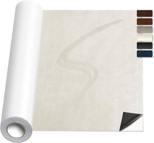 lot 27097 image: Suede Repair Patch, Large Faux Suede Leather Fabric Self-Adhesive Fabric Patches for Furniture, Couch, Sofa, Car Interior, Shoes, Hand Bag, Jewelry Boxes   (Beige, 8x79 inch)