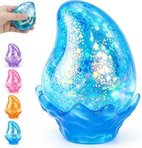 lot 27101 image: Squishy Stress Balls,Cube Squishies Anxiety Stress Relief Ice Squishy Malt Sugar Balls,Soft Sensory Calming Toys for Kids Teens, Party Favors & Classroom Prizes for Kids - Blue