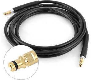 lot 27108 image: Electric Power Washer Replacement Hose, High Pressure Washer Water Clean Hose Car Cleaning Pipe Max .40Mpa (5800 Psi) Max 60 C High Pressure Hose