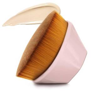 lot 27138 image: Daubigny Foundation Makeup Brush Flat Top Kabuki Hexagon Face Blush Liquid Powder Foundation Brush for Blending Liquid, Cream or Flawless Powder Cosmetics with Bonus Protective Case (Light Pink)