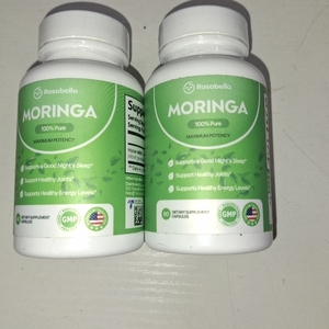 lot 27169 image: 2 Pack Moringa Capsules   800mg Pure Moringa Powder Supplement   60 Capsules for Natural Energy, Immune System, Skin & Gut Health Support, Green Antioxidant Superfood, Essential Vitamins & Amino Acids