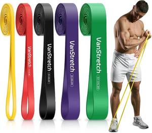 lot 27219 image: Resistance Bands for Working Out,5-Level Elastic Pull Up Assistance Bands Set for Men & Women,Exercise Bands for Home Workouts,Fitness,Training & Physical Therapy