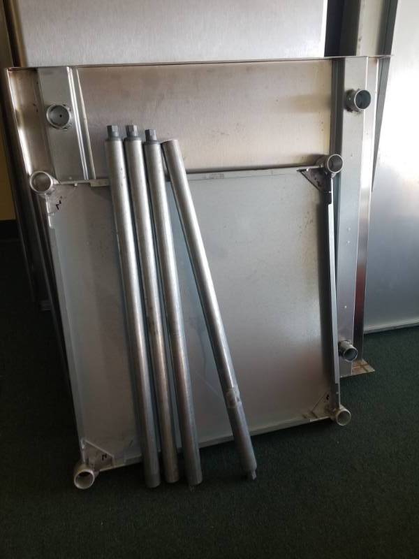 lot 7779 image: Stainless 3FT Prep Table with Storage Below