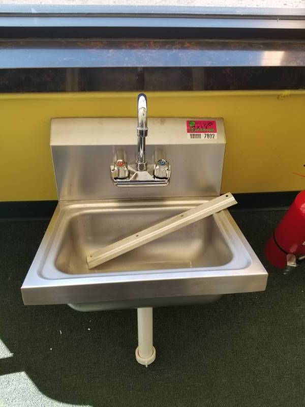 lot 7802 image: Stainless Sink with Faucet