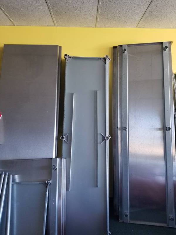 lot 7776 image: Stainless 8FT Prep Table with Storage Below