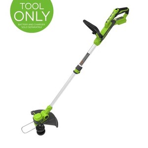 lot 17313 image: Greenworks 24V 12-Inch Cordless String TrimmerEdger, Tool Only, Battery and Charger Not Included