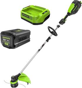 Greenworks 80V 16" Brushless Cordless String Trimmer, .095" Dual Line with Bump Feed, Variable Speed Control, Lightweight &amp; Maintenance-Free Design - Retail: $269.99