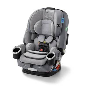 Graco 4Ever DLX 4-in-1 Baby Car Seat, Infant to Toddler Car Seat, 10 Years of Use, Rear-Facing, Forward-Facing, Highback Booster, and Backless Booster Seat Modes, Comfortable and Convenient, Charlie - Retail: $319.99