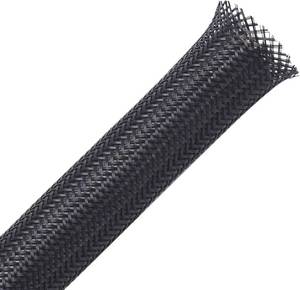 lot 17642 image: 100ft - 14 inch PET Expandable Braided Sleeving   Black   Alex Tech Braided Cable Sleeve