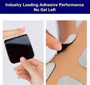 lot 17654 image: TENS Unit Replacement Pads, NURSAL Reusable TENS Electrode Pads 2x2 (4 singles) with Upgraded Self-Stick Performance for Electrotherapy, Compatible with AUVON TENS, TENS 7000