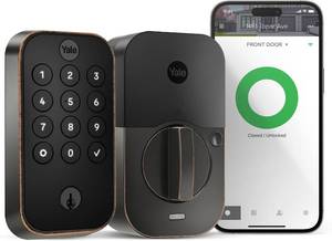 Yale Assure Lock 2 Keyless Entry Smart Deadbolt with Wi-Fi - Oil Rubbed Bronze Electronic Door Lock with Keypad, Code Entry, Remote Access &amp; Backup Key - Secure Smart Home Deadbolt, YRD410-WF1-0BP - Retail: $199.99