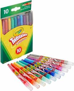 lot 18951 image: Crayola Twistables Crayons Coloring Set, Twist Up Crayons for Kids, 10 Count