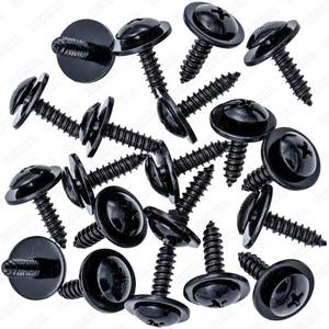 lot 18967 image: Rexka 18pcs Fender Liner Splash Shield Wheelhouse Liner Screw Phillips Truss Head Sems Compatible with Honda Acura BMW 90114-SE0-000 Accord ILX RDX TL TSX 90114SE0000