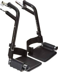 lot 17352 image: Swing Detachable Footrests for Alum Transport Chair, Red, 4 Pound