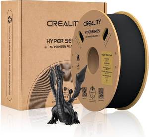 lot 17361 image: Creality Hyper 3D Printer PLA Black Filament High Speed Printing 1.75mm 2.2lbs Spool  0.03mm Dimensional Accuracy Flow Durable Resistant Smooth for Ender 3 v3 Plus KE K1 Max K1C 3D Printers