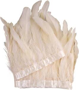 lot 17388 image: Chicken tail feather decoration 15-20cm silver gold chicken feather decoration rooster feather decoration clothing