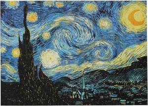 lot 17395 image: Starry Night Puzzle for Adults 1000 Piece Vincent Van Gogh Art Puzzles  World famous painting jigsaw, Museum collection artwork puzzle, Classic art wall decor