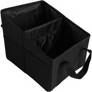 lot 17678 image: Trunk Organizer - Car Seat Organizer Front or Backseat Organizer for Travel, 16L Waterproof Foldable Car Organizer for SUV & Sedan, 1680D Oxford Polyester (black)