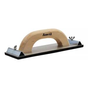 lot 17685 image: 3-14 in. x 9-14 in. Aluminum Hand Sander with Wooden Handle