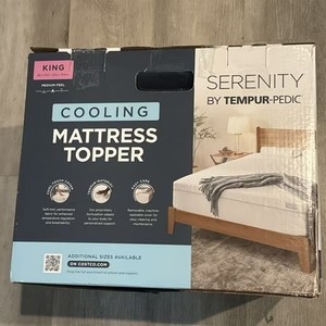 lot 18763 image: Serenity Tempur-Pedic 3 Inch Cooling Memory Foam Mattress Topper King