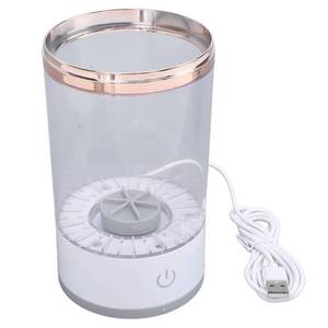 lot 19036 image: Generic Electric Makeup Brush Cleaner Machine, Automatic Spinning Sonic Vibration Deep Cleaning with Transparent Cup for All Size Brushes