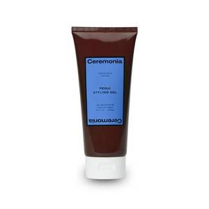 lot 19045 image: Ceremonia Pequi Styling Gel  Medium Hold, For Shine & Frizz, 6.7 fl oz  Non-sticky, alcohol-free gel with aloe vera for slicked-back styles, curl definition & flyaway control