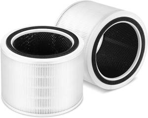 lot 19078 image: 2 Pack Core 200S Replacement Filter, Compatible with LEVOIT Core 200S Core 200S-P Smart WiFi Air Purifier, Compare Part# Core 200S-RF, Core 200S-P, White