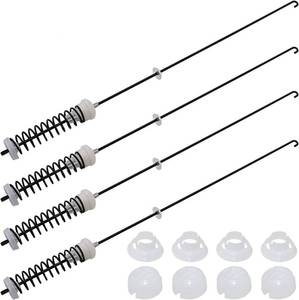 lot 19280 image: ALLOY UPGRADED W10780045 WTW4816FW2 NTW4516FW2 NTW4605EW0 NTW4516FW1 WTW4800BQ1 Washer Suspension Rods Kit 4 Pcs by Beaquicy-Washer Parts for Whirlpool Kenmore Suspension Rods RTW4516FW1,11020102310