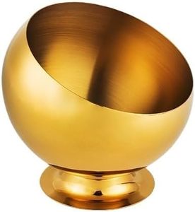 lot 19297 image: HUFFA Stainless Steel Ashtray Windproof Multifunctional Household Ashtray Ash Tray (Color  Gold)