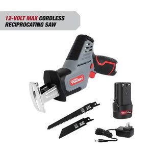 lot 10386 image: Hyper Tough 12V Max Lithium-Ion Compact Reciprocating Saw with 1.5Ah Battery and Charger