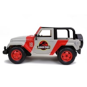lot 10393 image: Jada Toys Hollywood Rides RC Jurassic Park Jeep Wrangler - 116 Scale