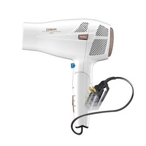 lot 17922 image: Conair Frizz-Reducing Conair Double Ceramic Travel Hair Dryer, Travel Light And Help Fight Frizz 289DCM