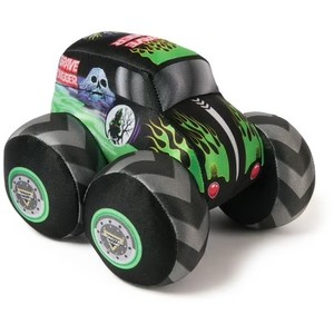 lot 17969 image: Monster Jam Grave Digger Truck with Sound, Plush Toy for Ages 3 and up, 7