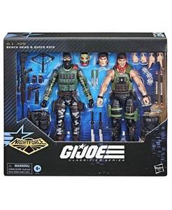 lot 19132 image: G.I. Joe Nightforce Beach Head and Quick Kick Set of 2 6-Inch Scale  G.I. Joe Classified Series
