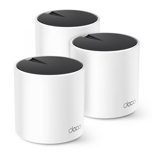 lot 19172 image: TP-Link AX1800 3pk Mesh WiFi 3pk - Retail $124.95