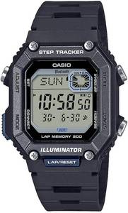 lot 10388 image: Casio Men S Step Tracker Watch WSB1000-1AV   Bluetooth 200-Lap Memory Calorie Counter 100M Water Resistant Black Resin