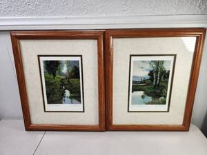 lot 71 image: Joan Colomer Signed Framed Landscape Prints&nbsp