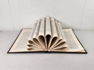 lot 76 image: Selections from Walden by Henry David Thoreau - Bound Book with Rolled Page Art